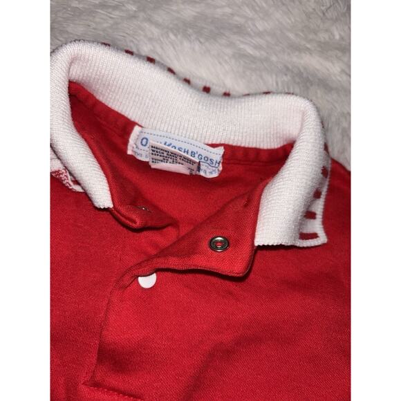 Vintage Osh Kosh "Sailor Bear" sz. 24 mo. red polo top. Classic, adorable - Picture 9 of 10